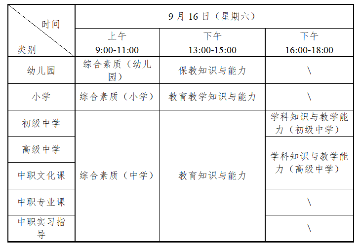 2023年下半年湖南省中小学教师资格考试（笔试）公告